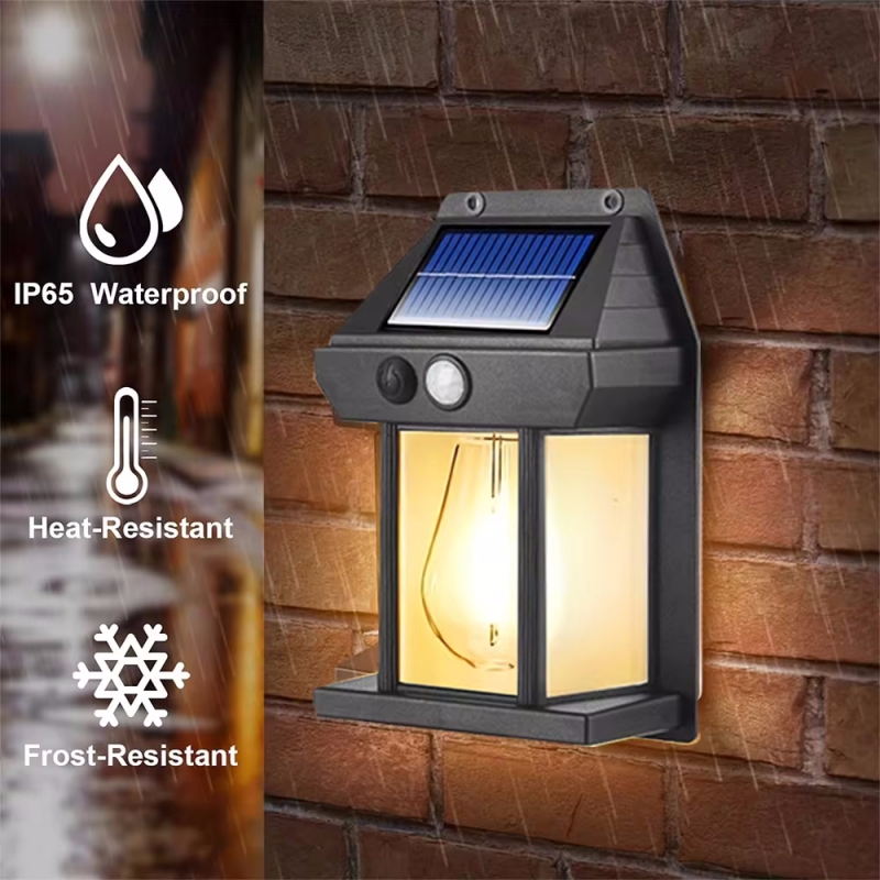 Outdoor Lighting Amazon - مصباح جداري شمسي مقاوم للماء خارجي