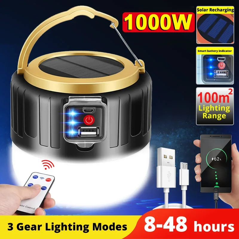 Outdoor Lighting Nearby - LED الشمسية التخييم ضوء قوة البنك
