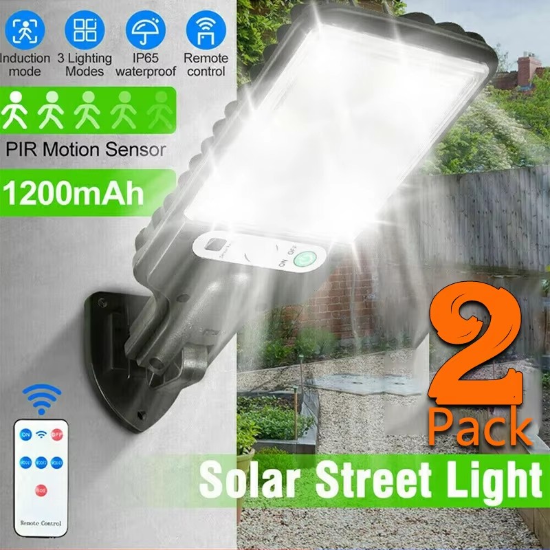 Solar Wall Sconce - أضواء حديقة شمسية خارجية مع مستشعر