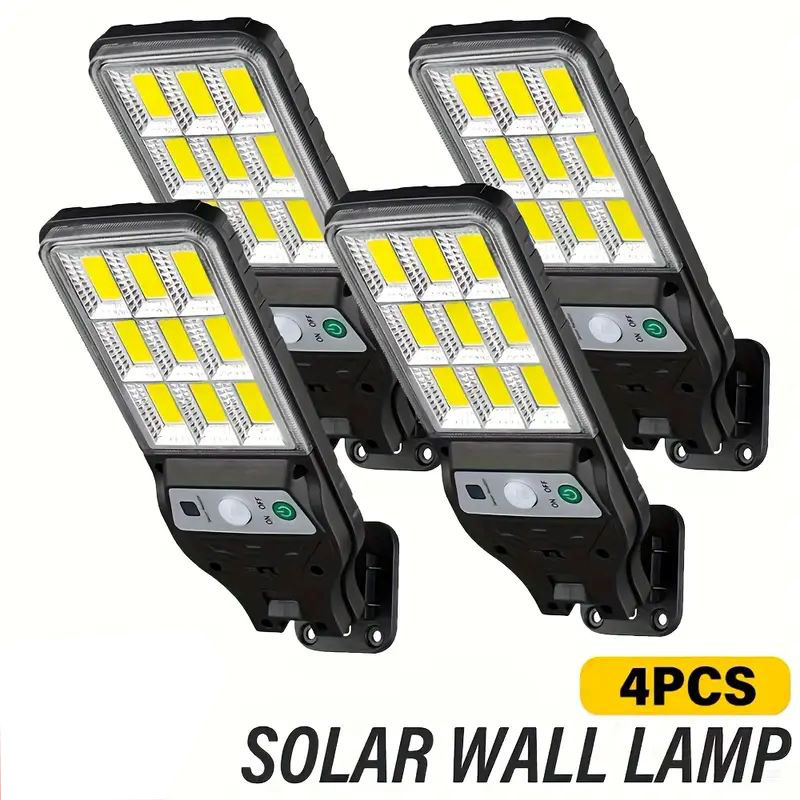 Solar Wall Sconce - 4 قطعة مصباح جداري يعمل بالطاقة