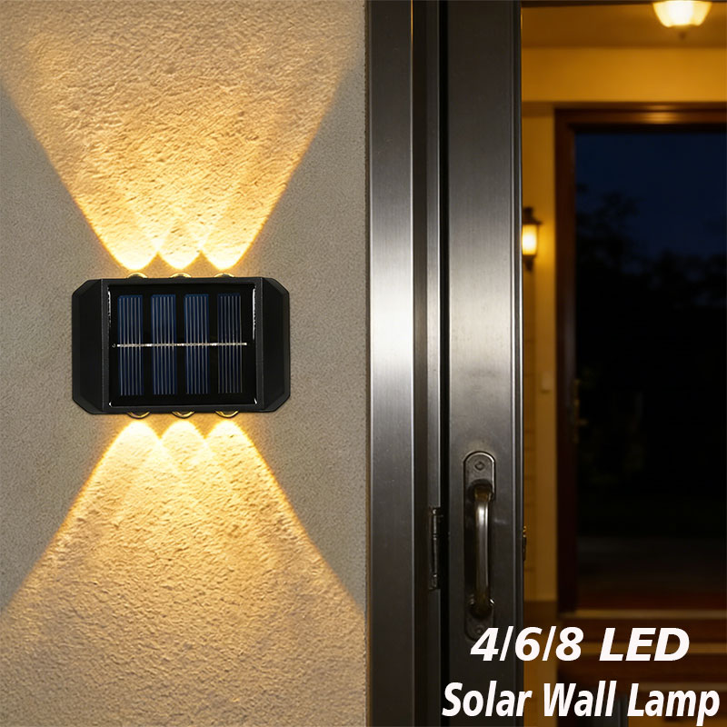 Outdoor Lighting Amazon - مصباح شمسي خارجي بـ 4/6/8 مصابيح