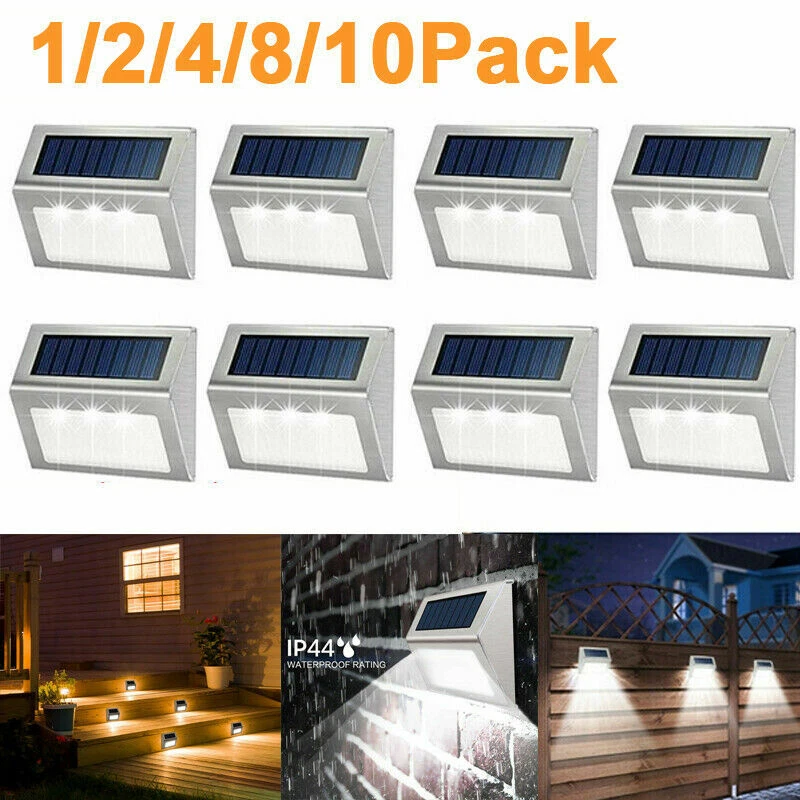 Solar Wall Sconce - 1-10 حزمة أضواء للأرضيات الشمسية أضواء