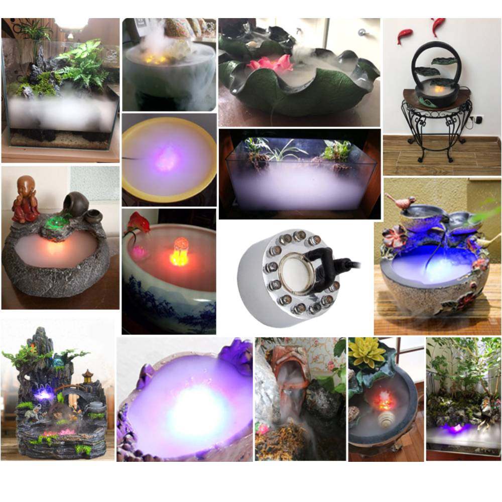 Color Changing Outdoor - نافورة ضبابية مقاومة للماء بـ 12