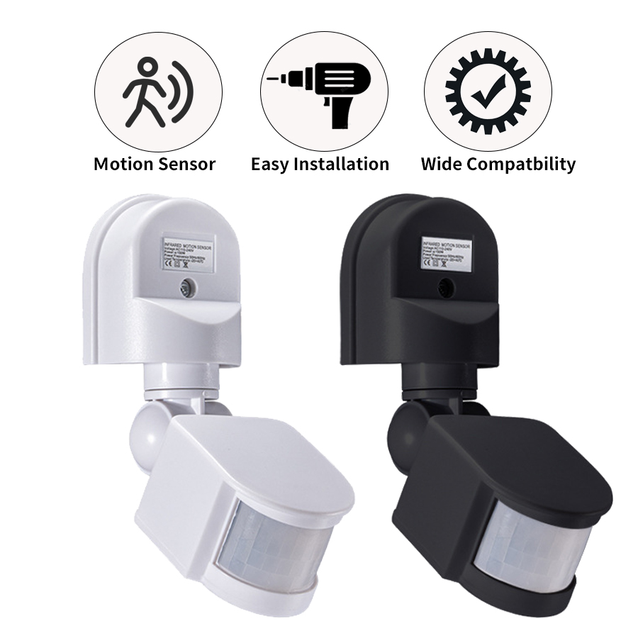 Outdoor Lighting Brands - PIR محس حركة 220 فولت 110
