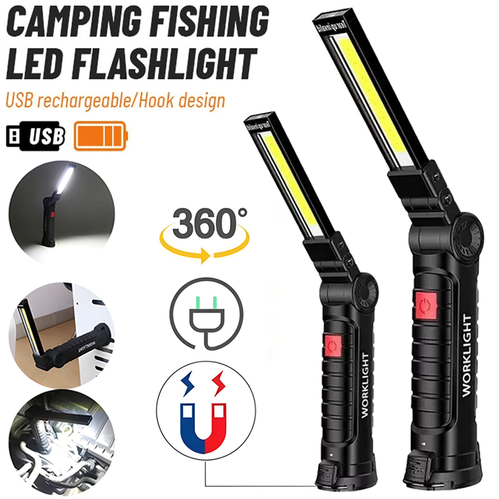 Outdoor Lighting Beacon - LED COB مصباح يدوي USB مصباح