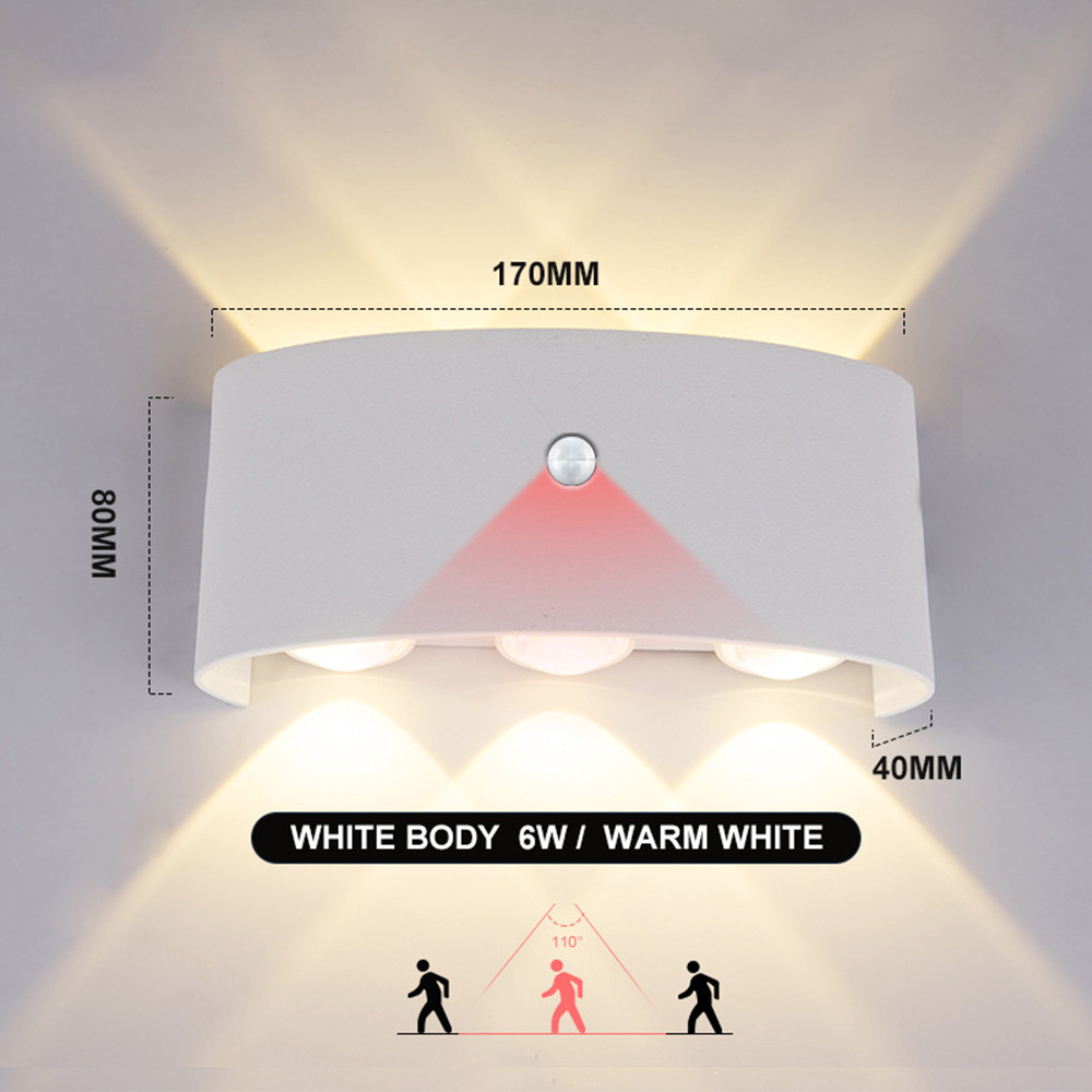 Outdoor Lighting Amazon - PIR محس حركة الجدار مصباح AC85-265V