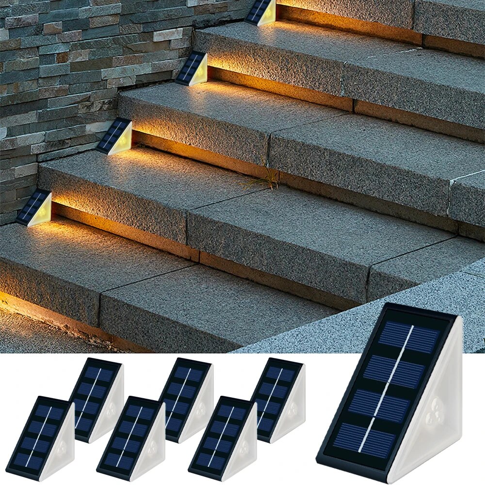 Outdoor Lighting On Stairs - أضواء شمسية مقاومة للماء IP67 تعمل