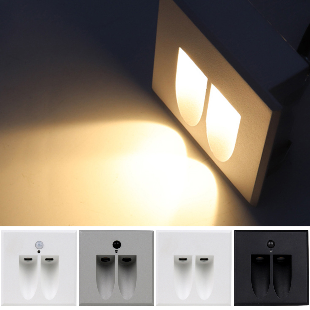 SANDIY مصباح جداري بمستشعر مقا - مراجعة Outdoor Lighting On Stairs وسعره