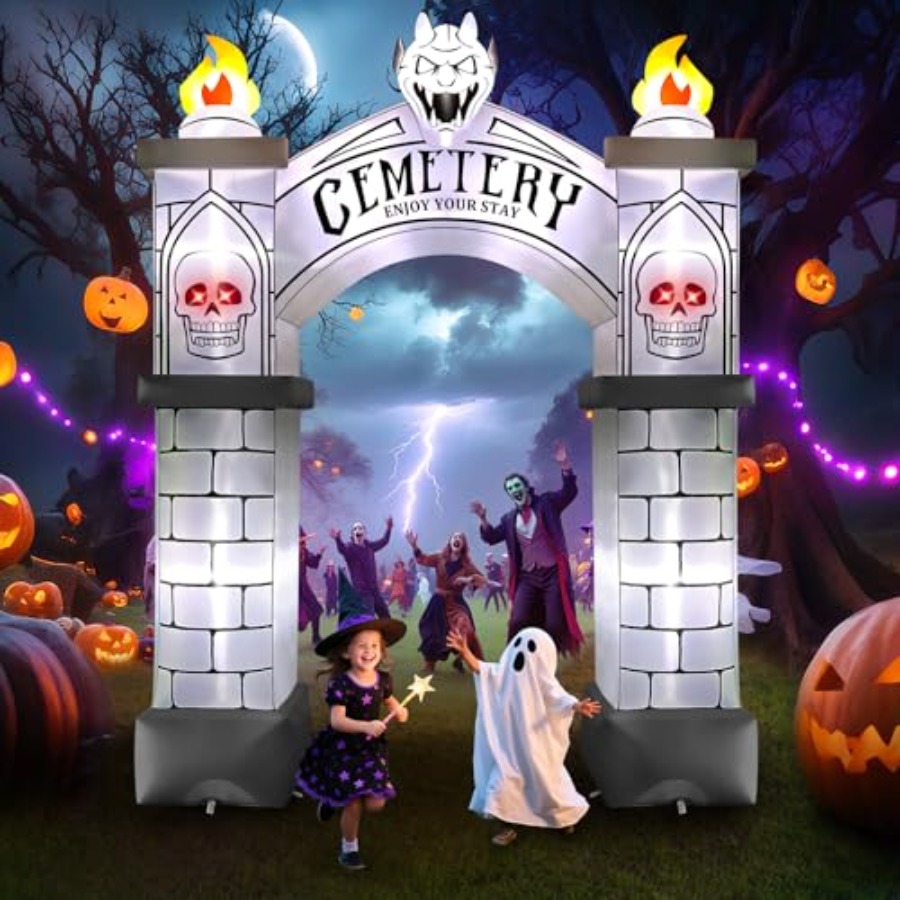 قوس هالوين قابل للنفخ بارتفاع  - مراجعة Outdoor Lighting Event وسعره
