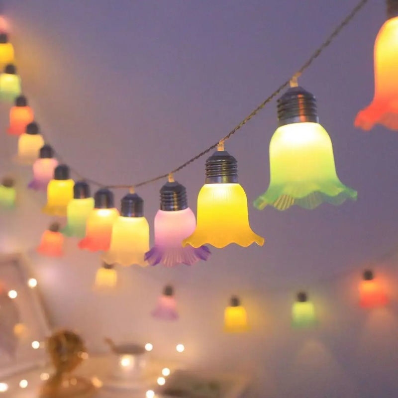 أضواء LED على شكل زهور الجرس،  - مراجعة Outdoor Lighting Nearby وسعره