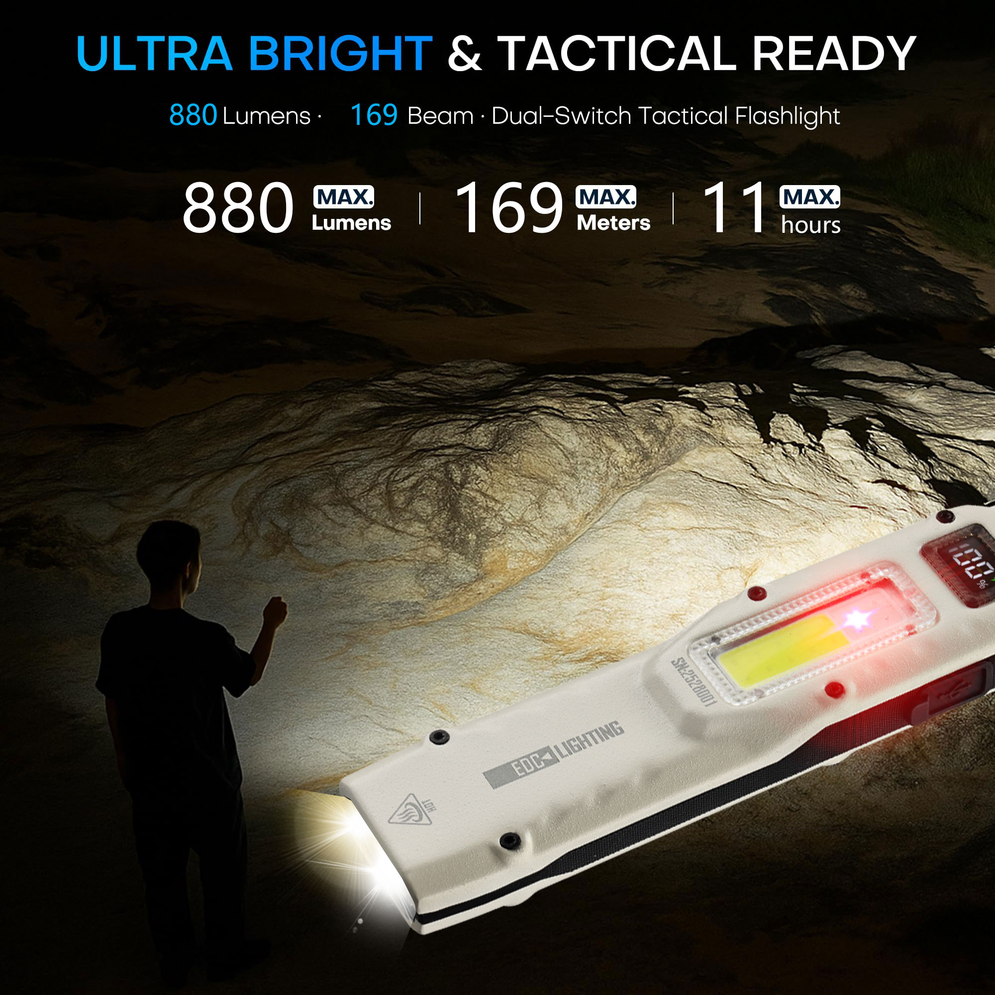 المحمولة 880LM YEMAO M28 رقيقة - مراجعة Outdoor Lighting Nearby وسعره