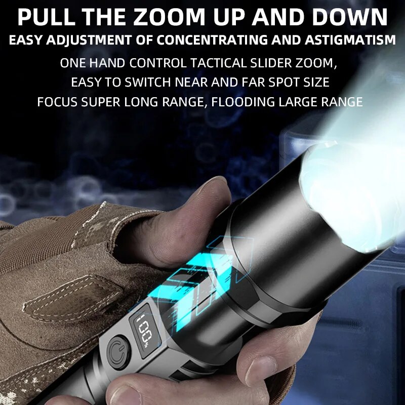 XHP100 مصباح يدوي قابل للطي قا - مراجعة Outdoor Lighting Nearby وسعره