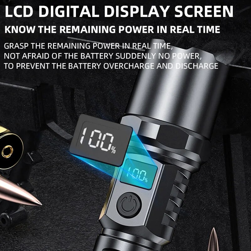 XHP100 مصباح يدوي قابل للطي قا - مراجعة Outdoor Lighting Nearby وسعره