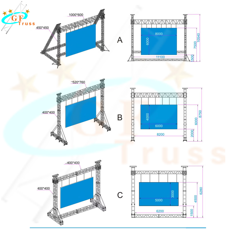 نظام دعامات لتعليق شاشات LED و - مراجعة Outdoor Lighting Event وسعره
