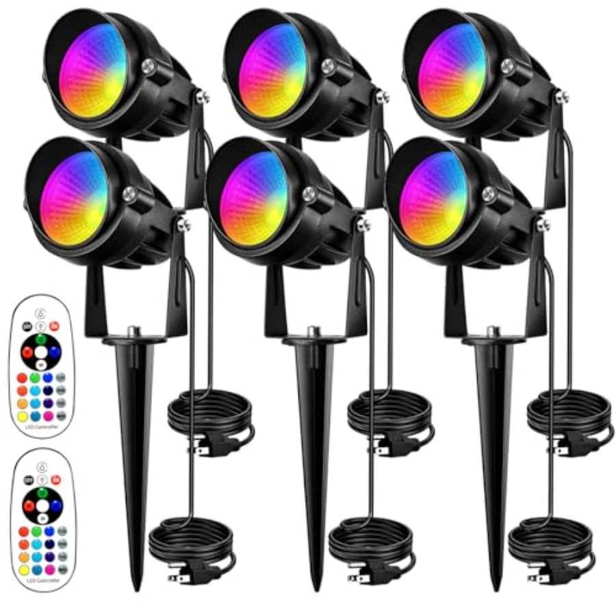 أضواء كاشفة خارجية RGB بقوة 10 - مراجعة Color Changing Outdoor وسعره
