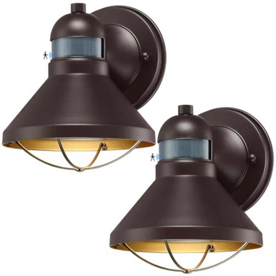 مجموعة من 2 مصباح جداري خارجي  - مراجعة Solar Wall Sconce وسعره