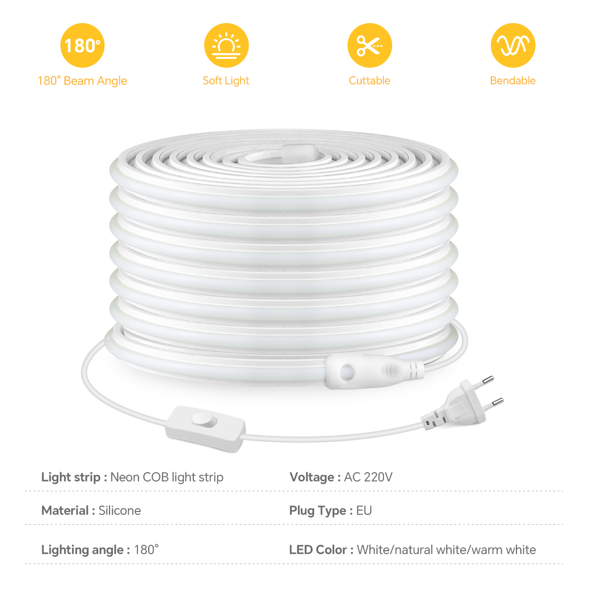 220 فولت COB Led قطاع عالية ال - مراجعة Outdoor Lighting Brands وسعره