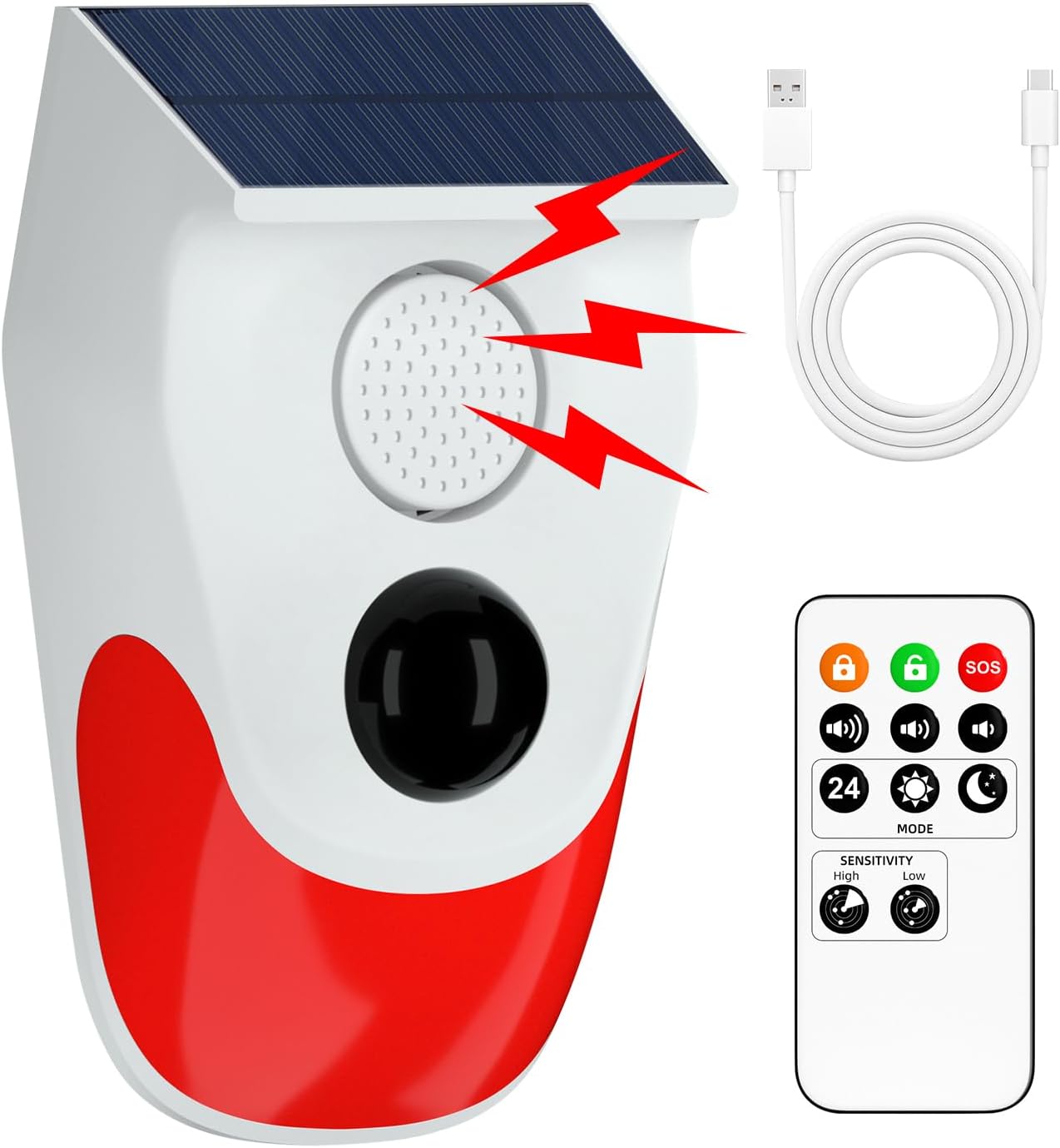 مستشعر الحركة الشمسية إنذار خا - مراجعة Solar Wall Sconce وسعره