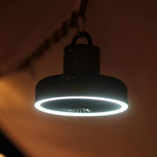 مروحة تخييم محمولة مع إضاءة LE - مراجعة Outdoor Lighting Nearby وسعره
