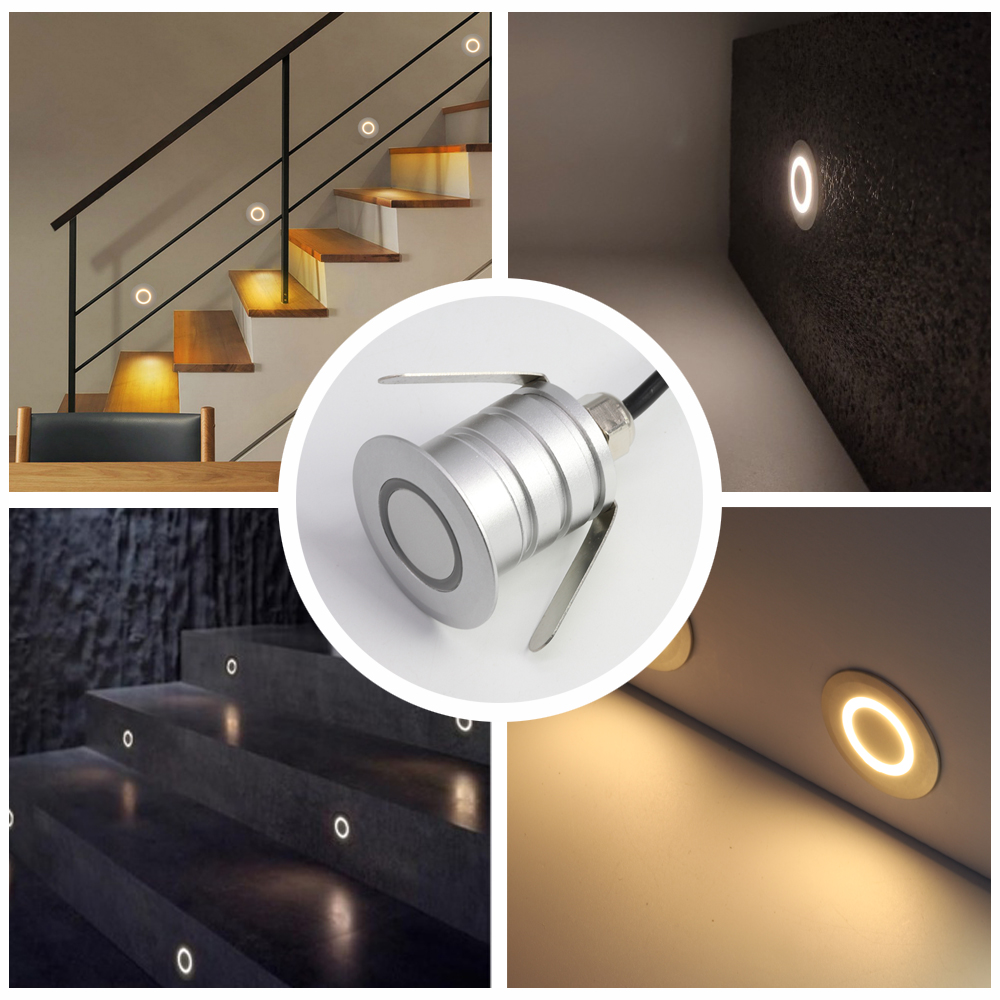مصباح جداري Led دائري ، مقاوم  - مراجعة Outdoor Lighting On Stairs وسعره