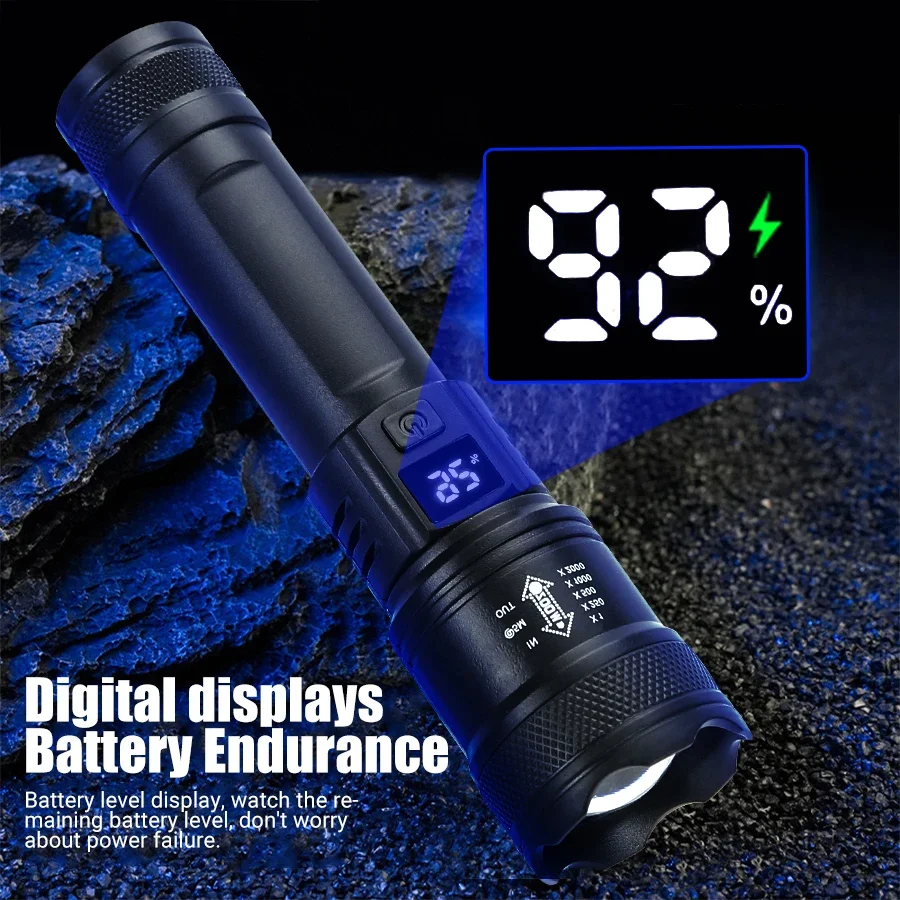 مصباح يدوي LED قوي مع شاشة بطا - مراجعة Outdoor Lighting Nearby وسعره