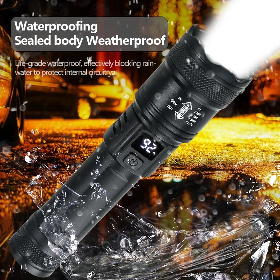 مصباح يدوي LED قوي مع شاشة بطا - مراجعة Outdoor Lighting Nearby وسعره