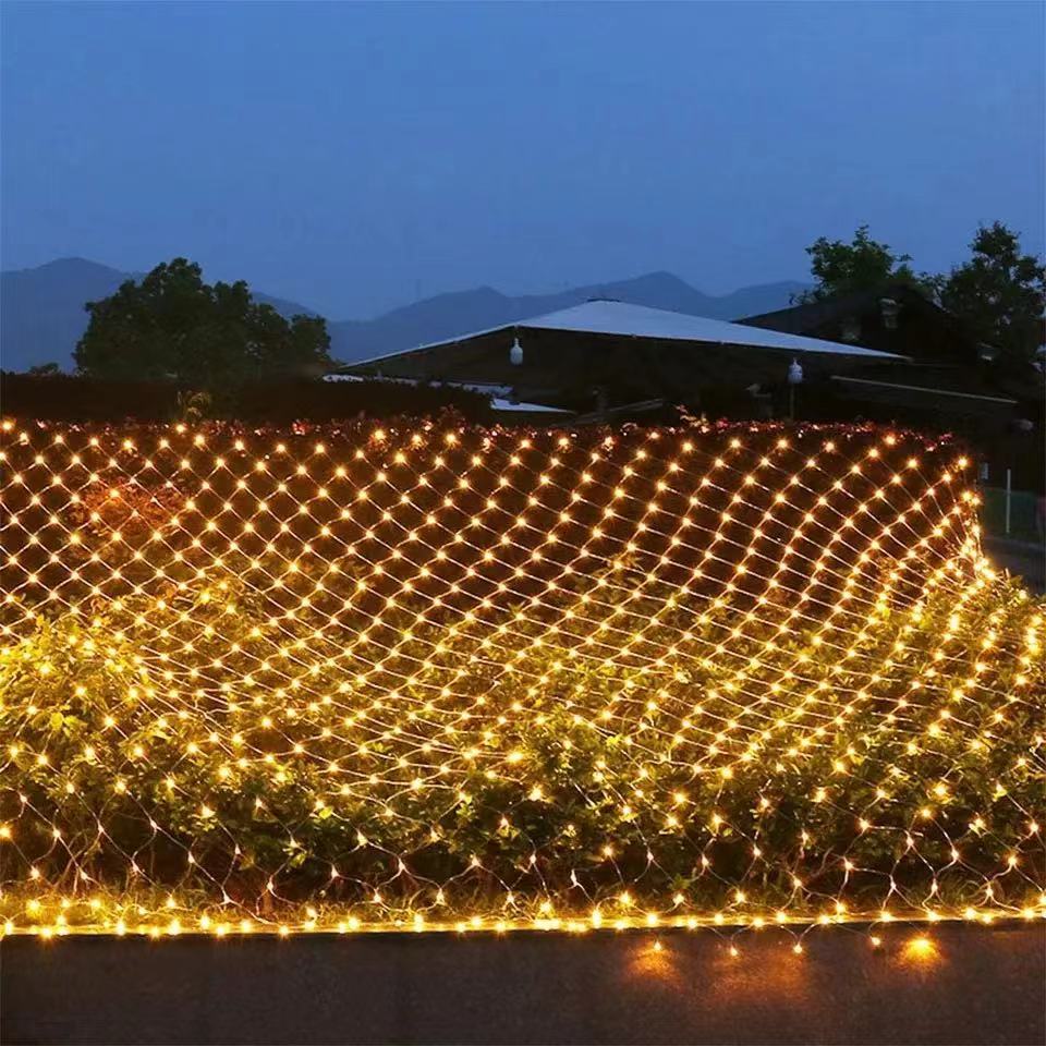 شبكة ليد شبكة الجنية ضوء 1.5*1 - مراجعة Outdoor Lighting Grid Screen وسعره