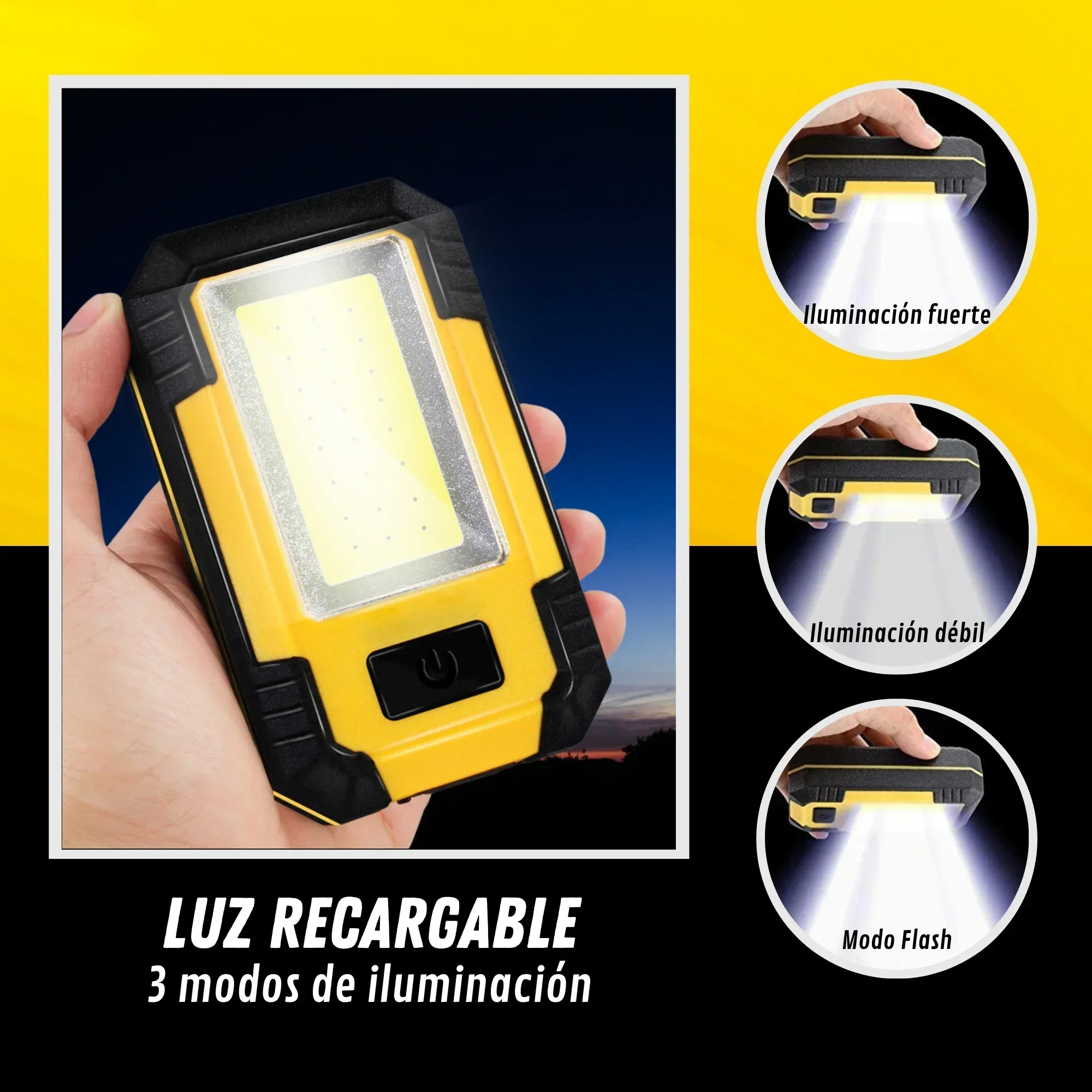 مصباح عمل قابل لإعادة الشحن بس - مراجعة Outdoor Lighting Nearby وسعره