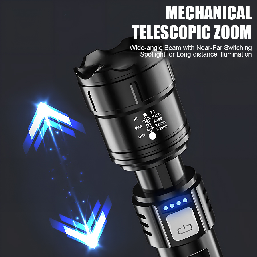 مصباح يدوي LED عالي القوة P50  - مراجعة Outdoor Lighting Nearby وسعره