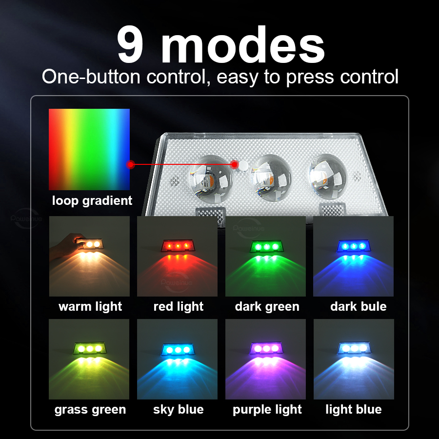 السوبر مشرق أضواء الشمسية RGB  - مراجعة Outdoor Lighting Amazon وسعره