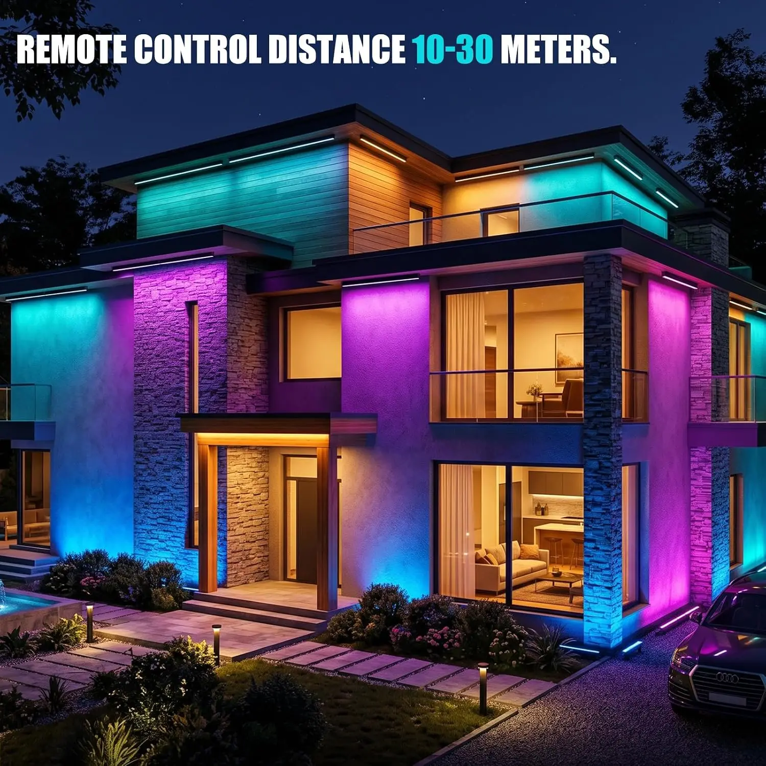 مجموعة من 2 مصابيح إضاءة جداري - مراجعة Color Changing Outdoor وسعره