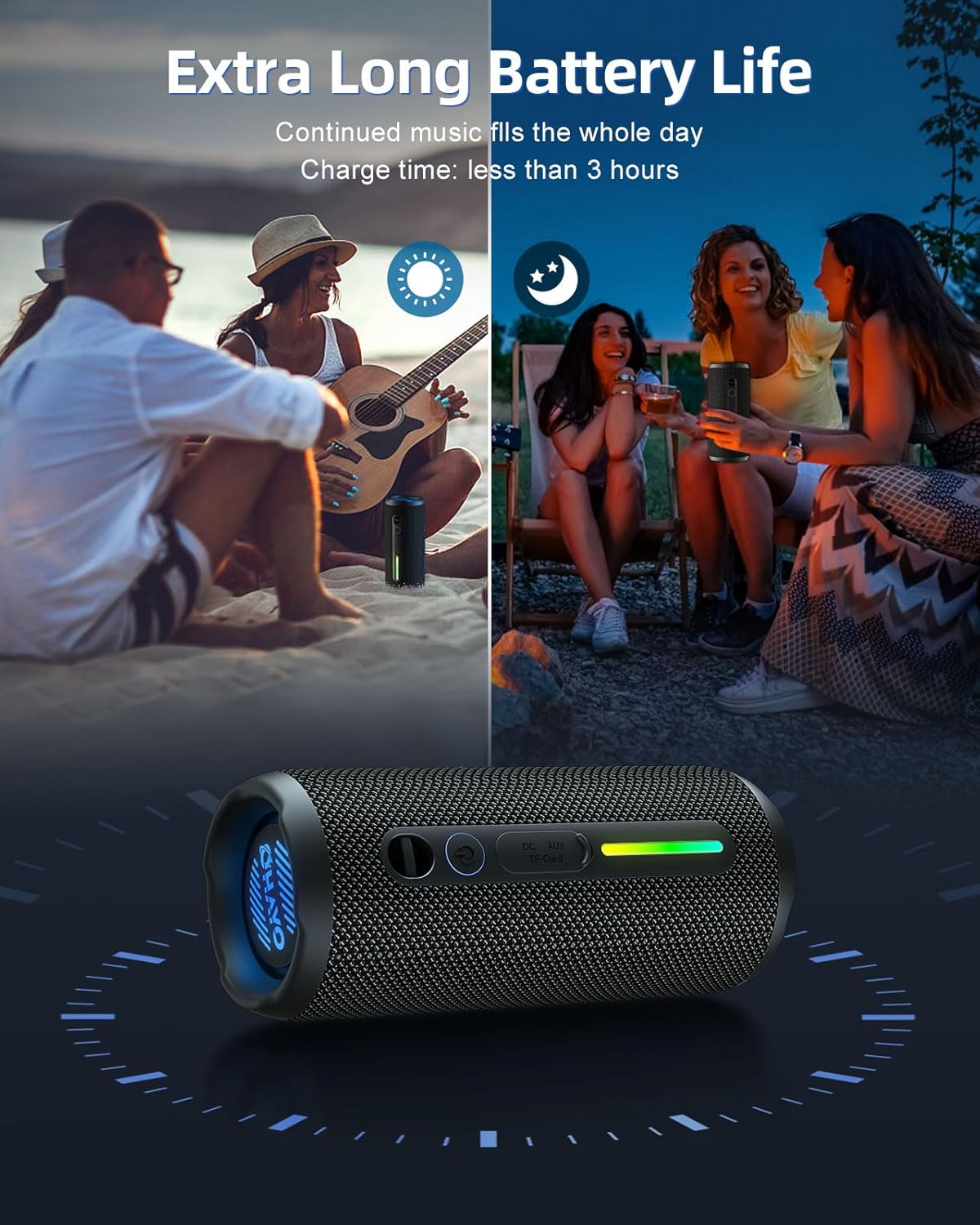 Ohayo S7 مكبر صوت بلوتوث محمول - مراجعة Outdoor Lighting Event وسعره