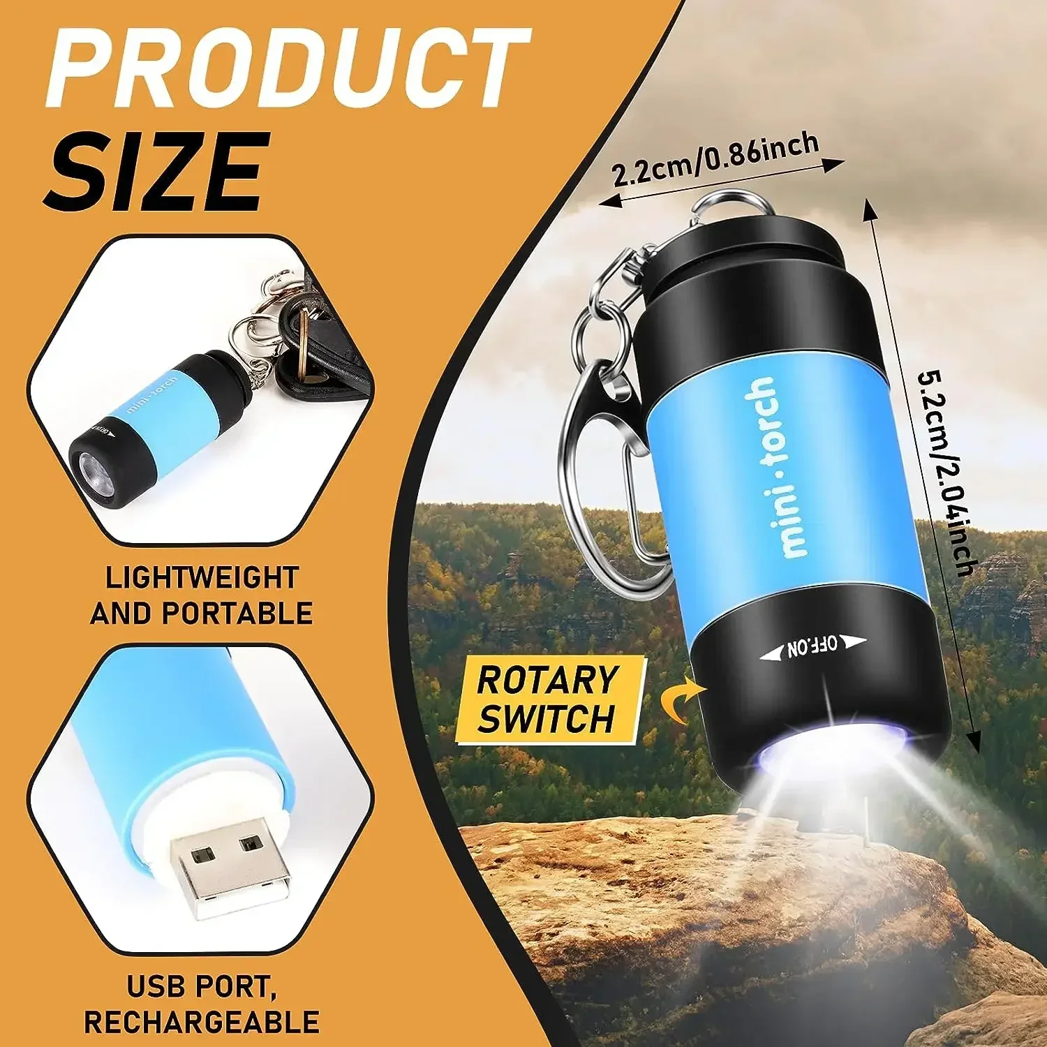 مصباح يدوي LED قابل للشحن عبر  - مراجعة Outdoor Lighting Brands وسعره