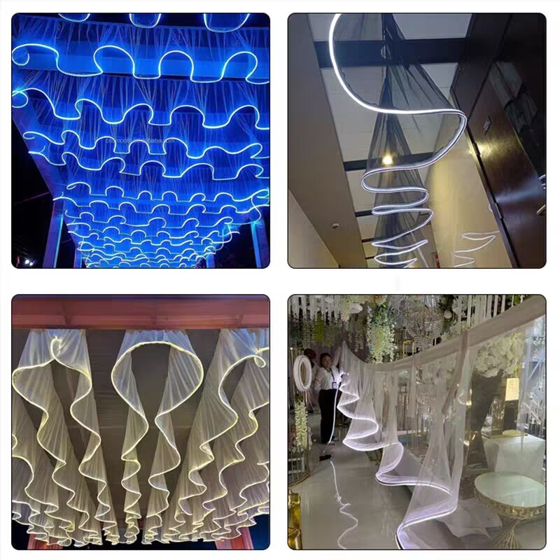 زينة سقف للأعراس، ستارة شبكية  - مراجعة Outdoor Lighting Event وسعره