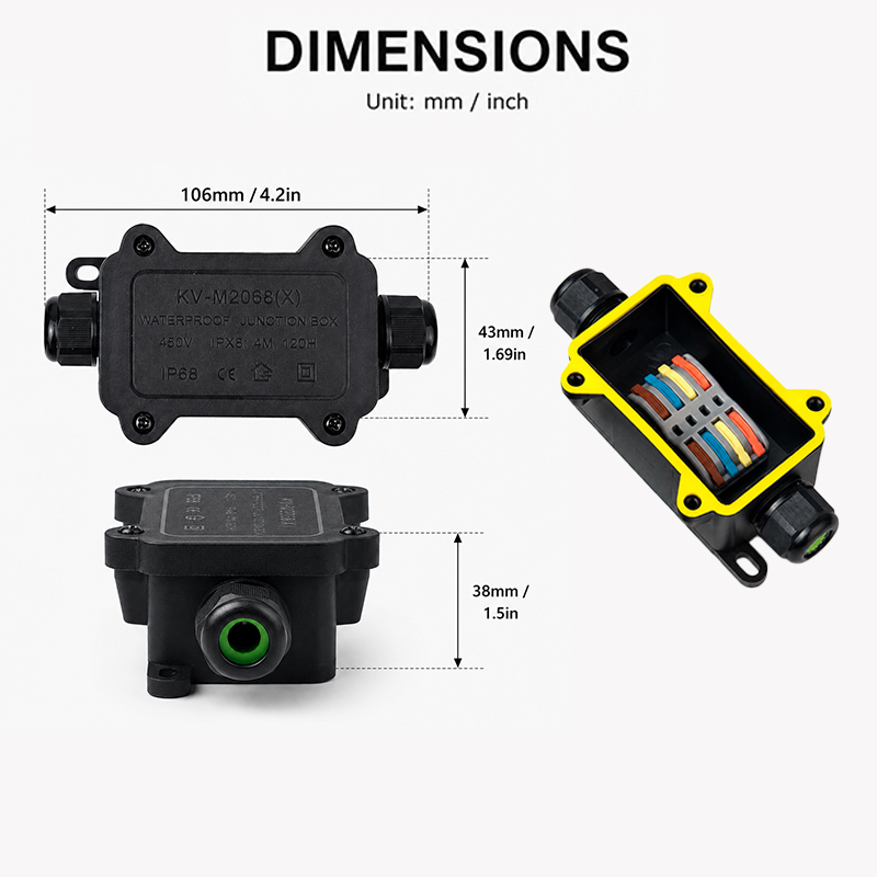 صندوق توصيل مقاوم للماء IP68 ب - مراجعة Outdoor Lighting Box وسعره