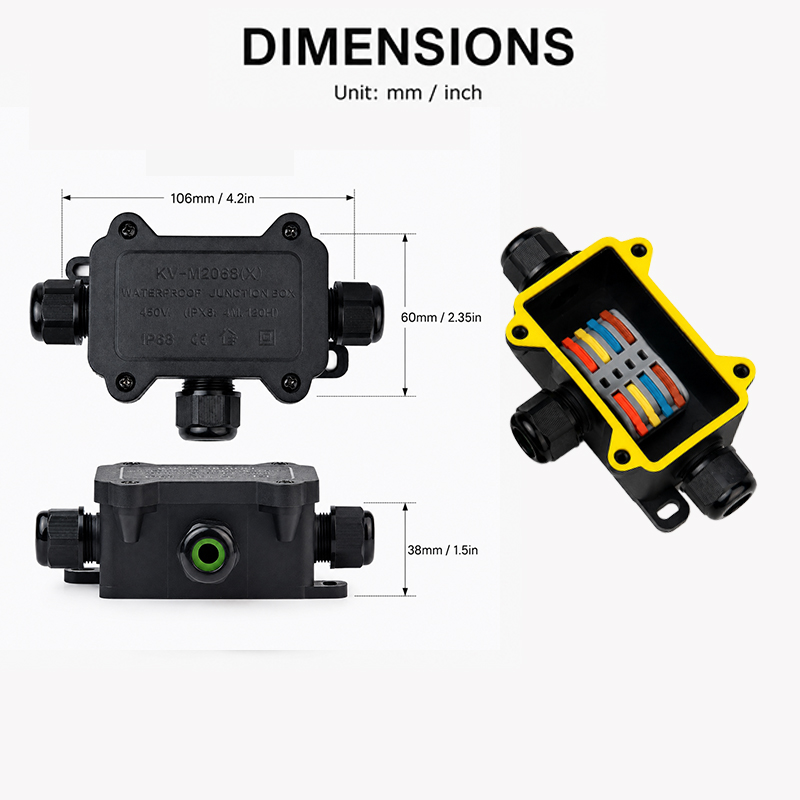 صندوق توصيل مقاوم للماء IP68 ب - مراجعة Outdoor Lighting Box وسعره