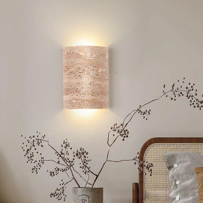 مصباح حائط من الترافرتين الأصف - مراجعة Outdoor Lighting Japan وسعره