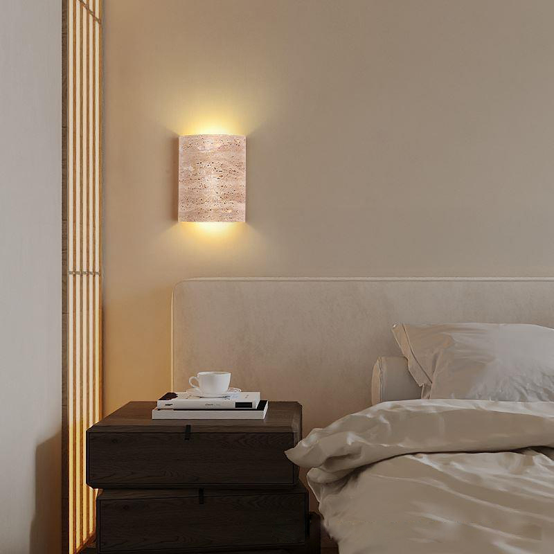 مصباح حائط من الترافرتين الأصف - مراجعة Outdoor Lighting Japan وسعره
