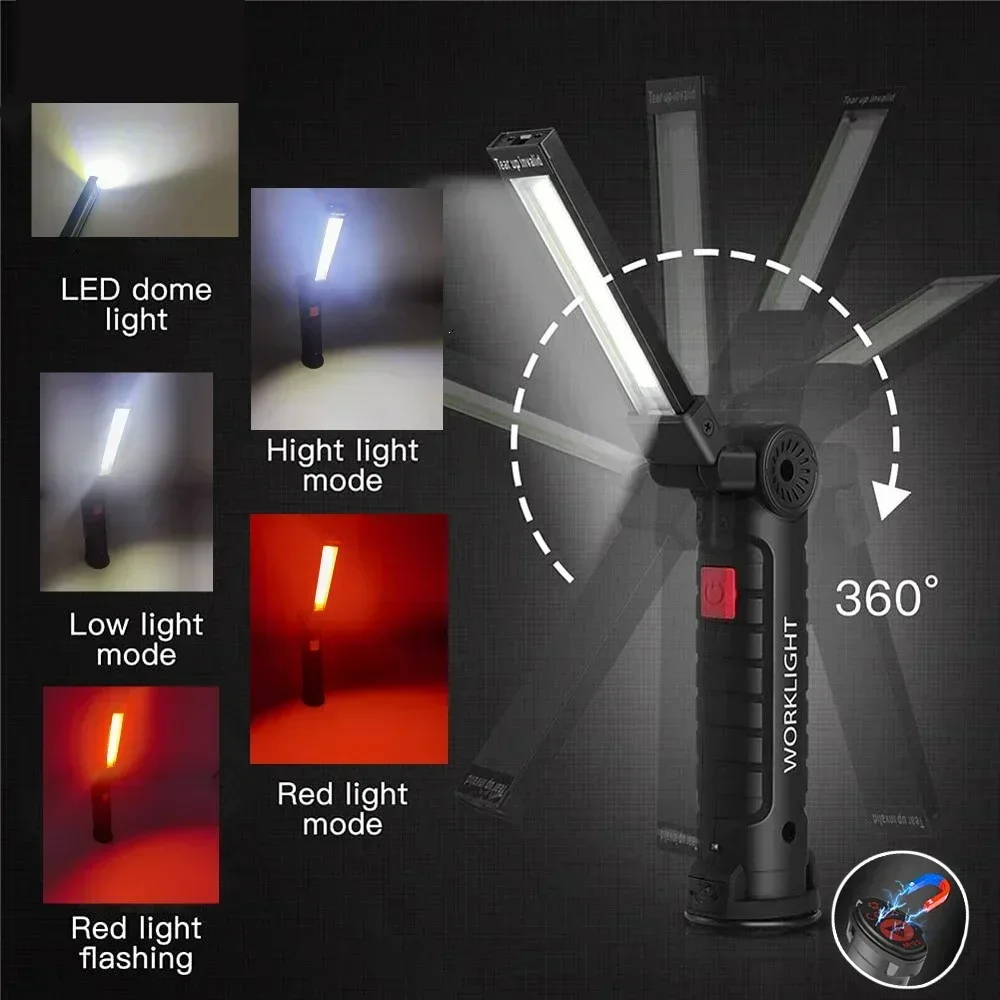LED COB مصباح يدوي USB مصباح ف - مراجعة Outdoor Lighting Beacon وسعره