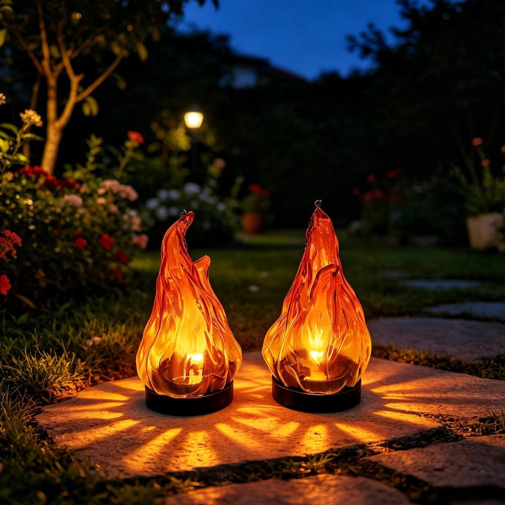 مصباح شمسي معلق بتأثير اللهب،  - مراجعة Outdoor Lighting Ip65 وسعره